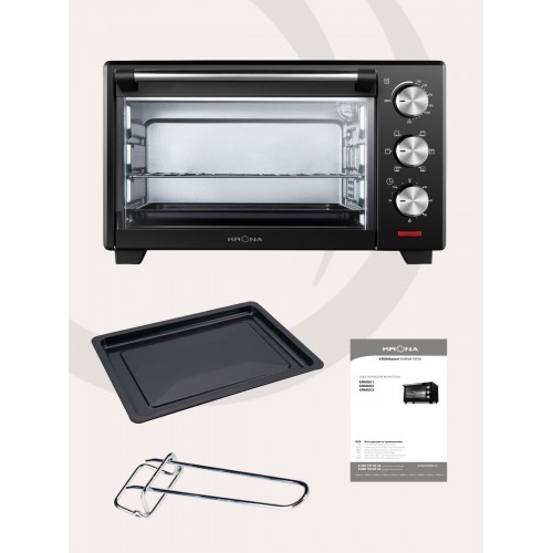 Мини-печь KRONA OFEN 19 BL (черный) 7
