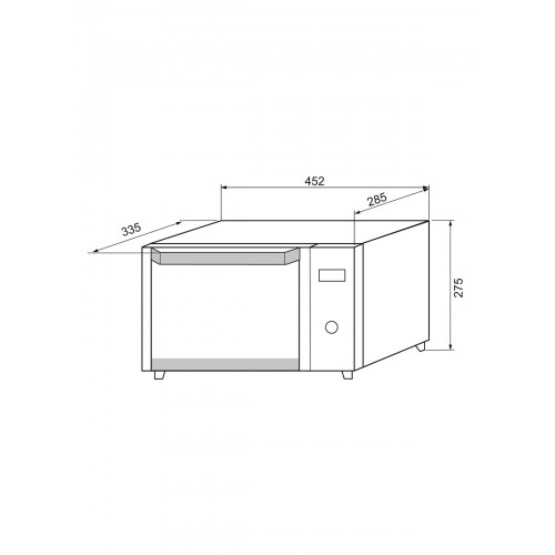 Мини-печь KRONA OFEN 19 BL (черный) 8
