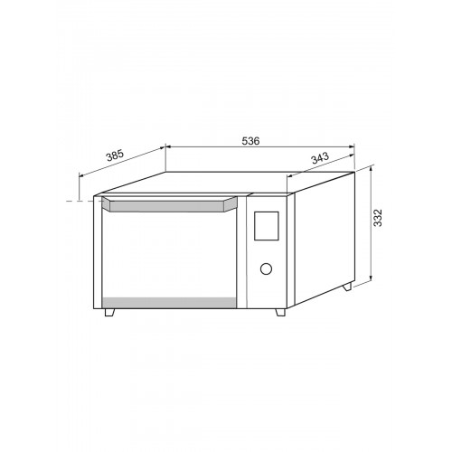 Мини-печь KRONA OFEN 35 BLS (черный/серебристый) 8