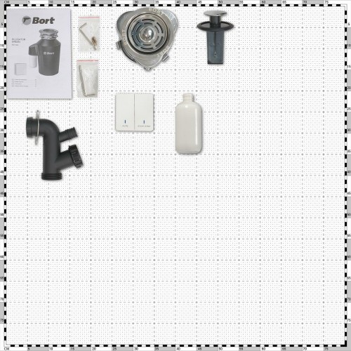 Измельчитель пищевых отходов BORT ALLIGATOR GREEN (черный) 1