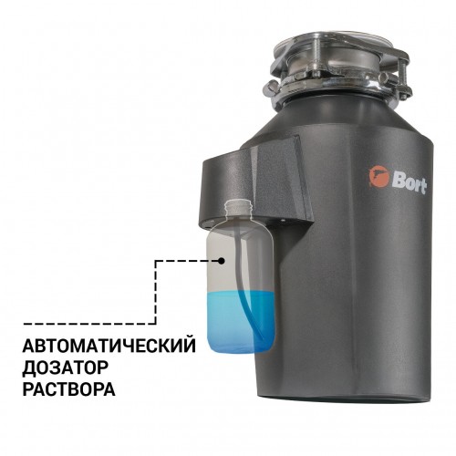 Измельчитель пищевых отходов BORT ALLIGATOR GREEN (черный) 4
