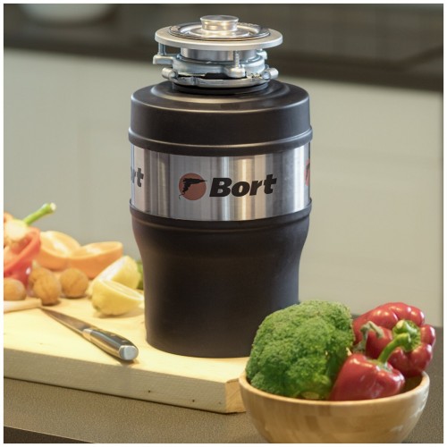 Измельчитель пищевых отходов Bort Alligator Max (черный) 7