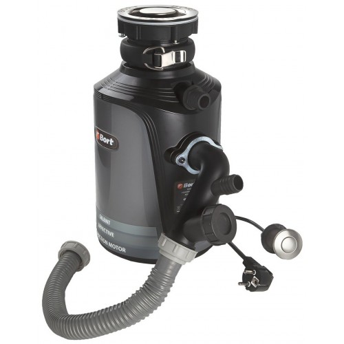 Измельчитель пищевых отходов Bort Alligator Plus (серый/черный) 1