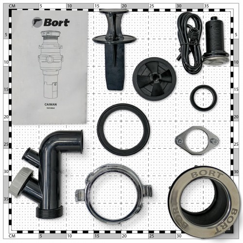 Измельчитель пищевых отходов BORT Caiman (черный) 1