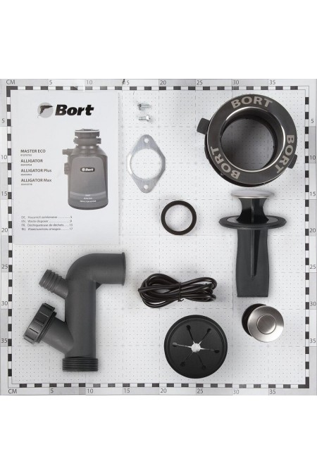 Измельчитель пищевых отходов Bort MASTER ECO (черный) 8