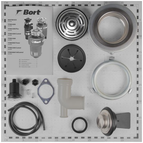 Измельчитель пищевых отходов Bort TITAN 4000 (черный) 8