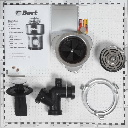 Измельчитель пищевых отходов Bort TITAN 5000 Control (серый) 8