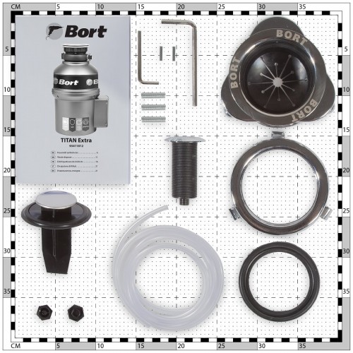 Измельчитель пищевых отходов Bort TITAN Extra (серый) 5