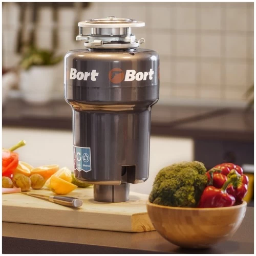 Измельчитель пищевых отходов Bort TITAN MAX Power (FullControl) (черный) 8