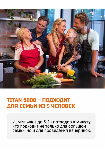 Измельчители пищевых отходов BORT TITAN 6000 (черный) 9