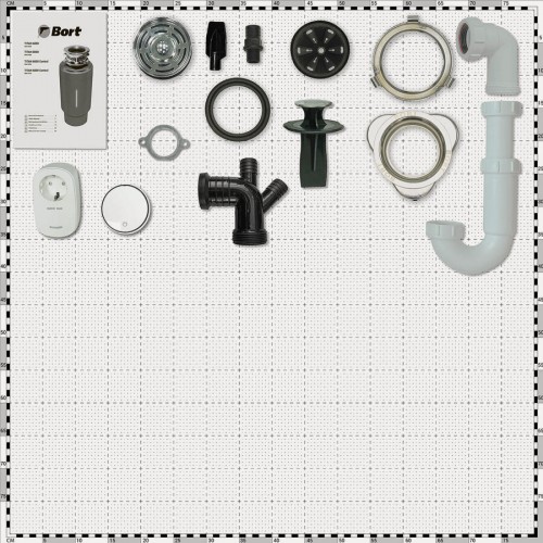 Измельчители пищевых отходов BORT TITAN 6000 Control (черный) 4