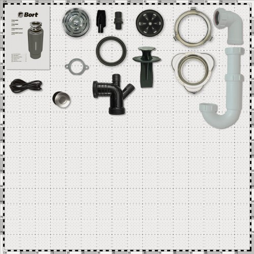 Измельчители пищевых отходов BORT TITAN 8000 (черный, белый, бирюзовый) 4