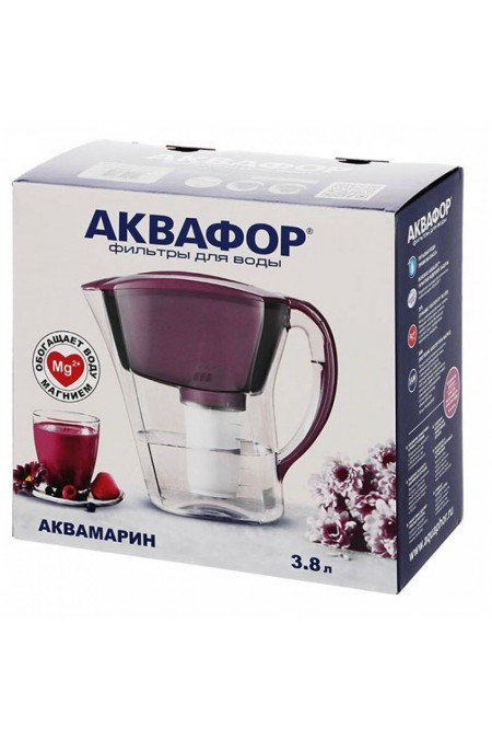 Фильтр кувшин Аквафор Аквамарин 3.8 л (P81А5F) (цикламеновый) 1