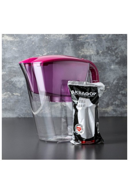Фильтр кувшин Аквафор Аквамарин 3.8 л (P81А5F) (цикламеновый) 6