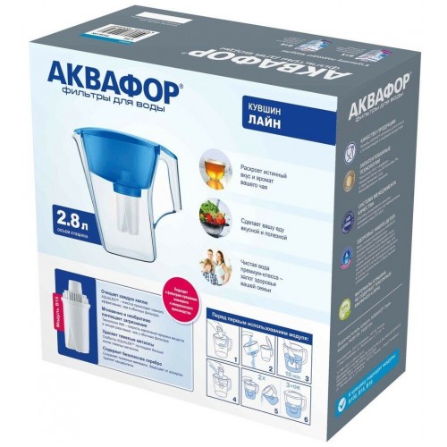 Фильтр кувшин Аквафор Лайн 2.8 л (зеленый) 2