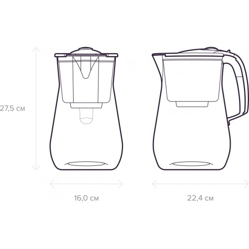 Фильтр кувшин Аквафор Прованс А5 4.2 л (Р140А5FM) (белый) 8
