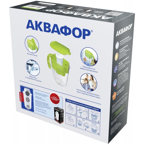 Фильтр кувшин Аквафор Смайл 2.9 л (Р152А5F) (салатовый) 2
