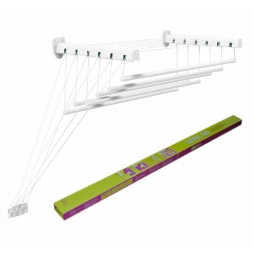 Сушилка для белья настенно-потолочная violet Level 120 (белый) 6