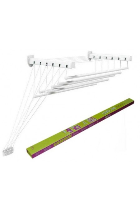 Сушилка для белья настенно-потолочная violet Level 180 (белый) 1