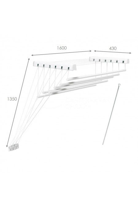 Сушилка для белья потолочная violet Лифт 160 (белый) 2