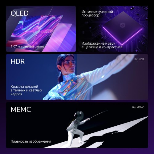 Телевизор Яндекс ТВ Станция Про с Алисой 55 (YNDX-00101) (черный) 1