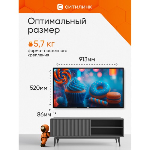 Телевизор BBK 40LEM-1057/FTS2C (черный) 6