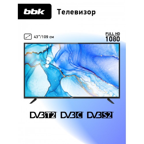 Телевизор BBK 43LEM-1047/FTS2C (черный) 