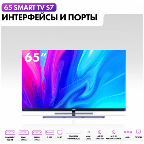 Телевизор Haier 65 Smart TV S7 (черный) 7