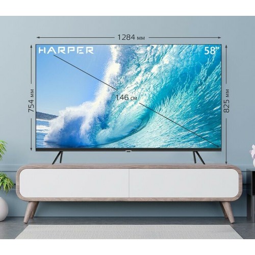 Телевизор HARPER 58U771TS (черный) 5
