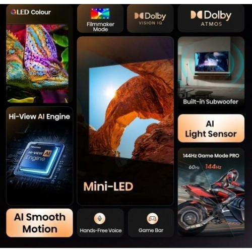 Телевизор Hisense 65U7Q (черный) 6