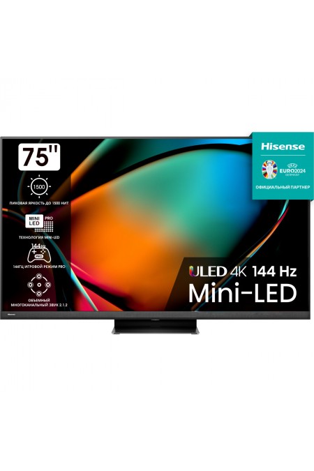 Телевизор Hisense 75U8KQ (черный) 