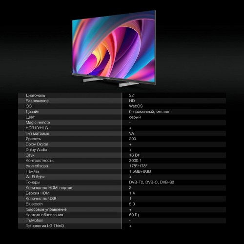 Телевизор Hyundai H-LED32BS5100 (серый) 9