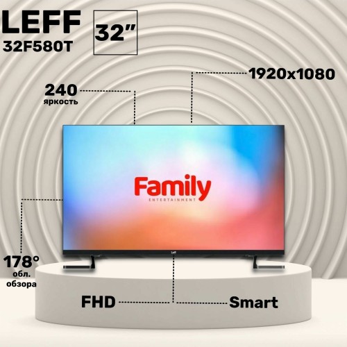 Телевизор LEFF 32H580T (черный) 7
