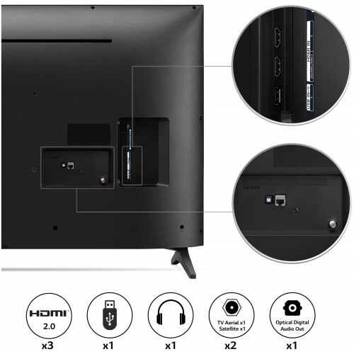 Телевизор LG 50UQ75006LF (черное стекло) 1