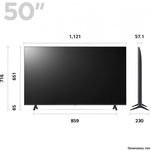 Телевизор LG 50UR78006LK (черный) 6