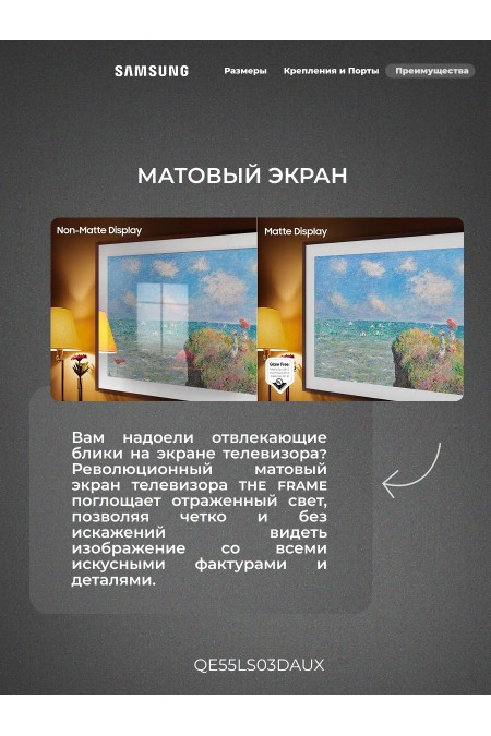 Телевизор Samsung QE55LS03DAU (черный) 3