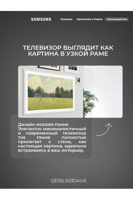 Телевизор Samsung QE55LS03DAU (черный) 4
