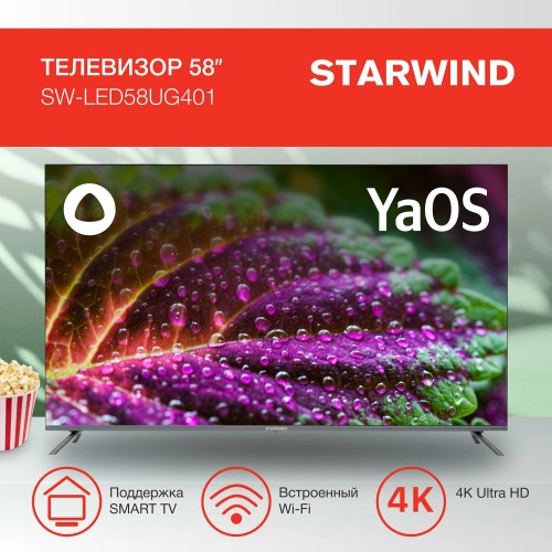 Телевизор STARWIND SW-LED58UG401 (стальной) 1