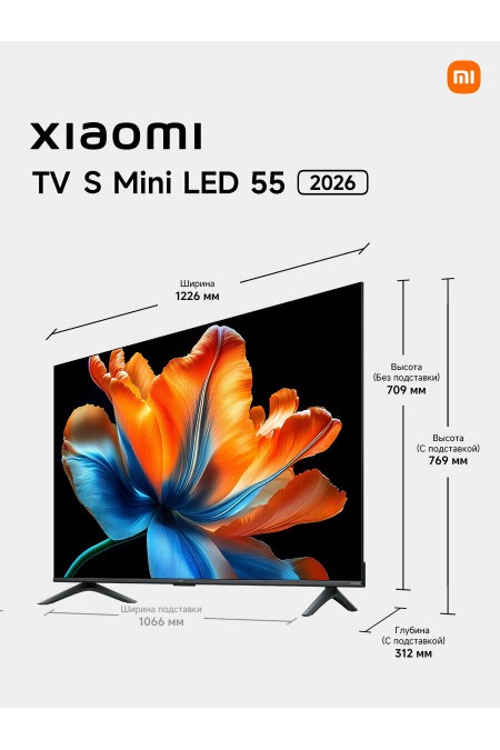 Телевизор Xiaomi TV S Mini LED 55 2026 (L55MC-SRU) (темно-серый) 7