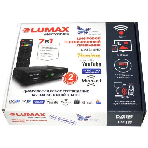 ТВ-тюнер LUMAX DV3218HD (черный) 7