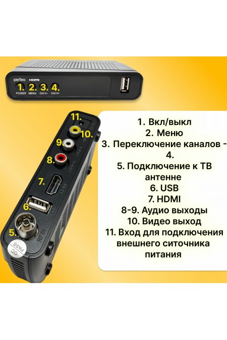 ТВ-тюнер Perfeo STREAM (черный) 6