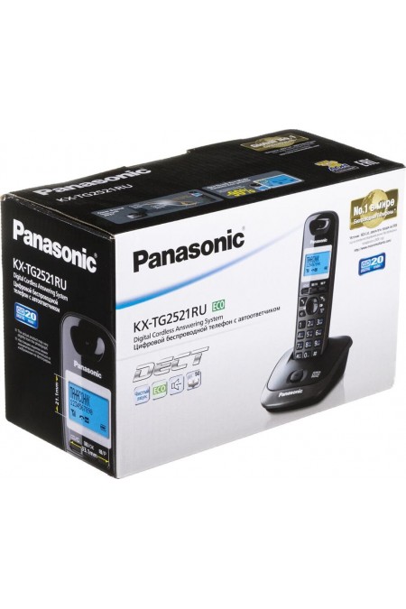 Радиотелефон Panasonic KX-TG2521 (темно-серый металлик) 6