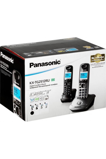 Радиотелефон Panasonic KX-TG2512RU1 (серый металлик/темно-серый металлик) 5