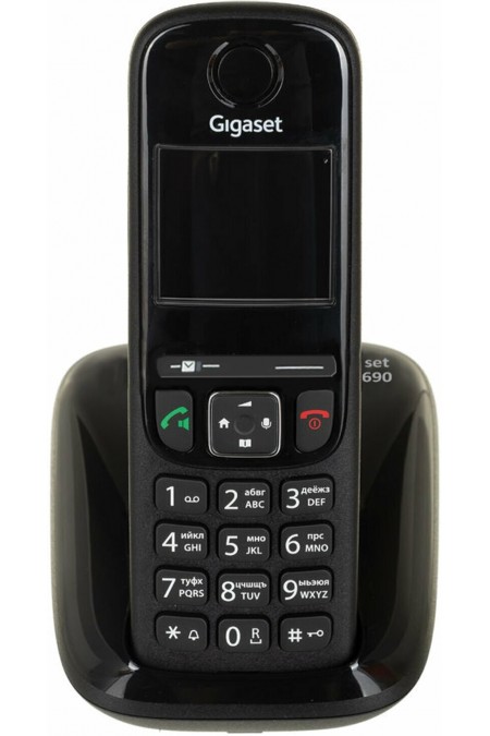 IP телефон Gigaset AS690 DUO (черный) 1
