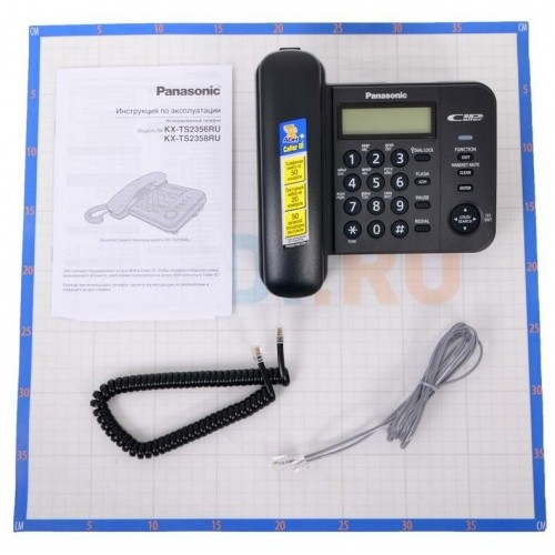 Проводной телефон Panasonic KX-TS2356RUB (черный) 2
