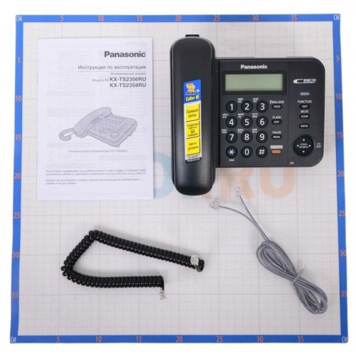 Проводной телефон Panasonic KX-TS2358RUB (черный) 1