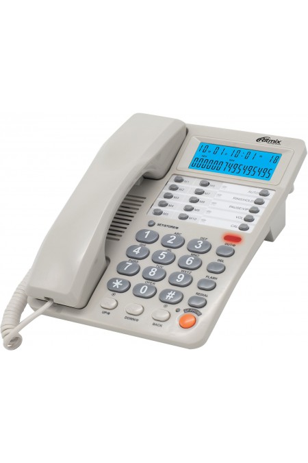 Проводной телефон Ritmix RT-495 (белый) 
