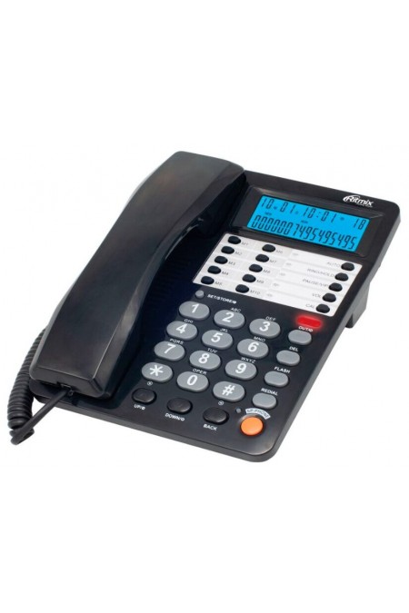 Проводной телефон Ritmix RT-495 (черный) 