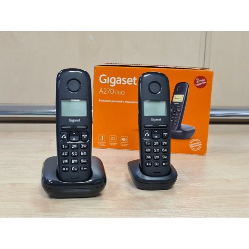 Радиотелефон Gigaset A270 Duo (черный) 5