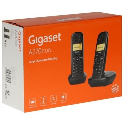 Радиотелефон Gigaset A270 Duo (черный) 6